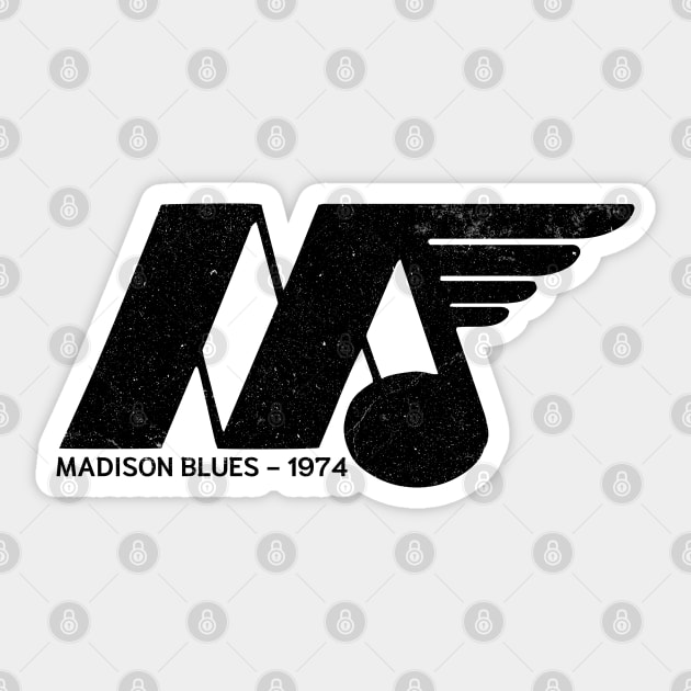 Defunct Madison Blues Hockey Sticker by LocalZonly